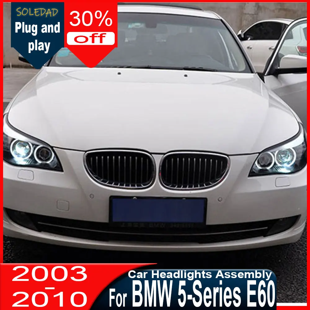 Новые светодиодные фары для BMW 5 серии E60 (2003-2010) в улучшенном стиле, полный комплект, с линзами-проекторами, аксессуары для тюнинга
Новые светодиодные фары для BMW 5 серии E60 (2003-2010) в улучшенном стиле, полный комплект, с линзами-проекторами, аксессуары для тюнинга