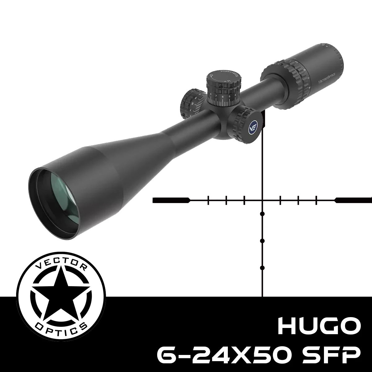 Vector Optics Hugo 6-24x50 Hunting Riflescope 1 Inch 25.4mm Optical Rifle Scope BDC Reticle Fits .22WMR & .308win Shock Proof
Vector Optics Hugo 6-24x50 Hunting Riflescope 1 Inch 25.4mm Optical Rifle Scope BDC Reticle Fits .22WMR & .308win Shock Proof