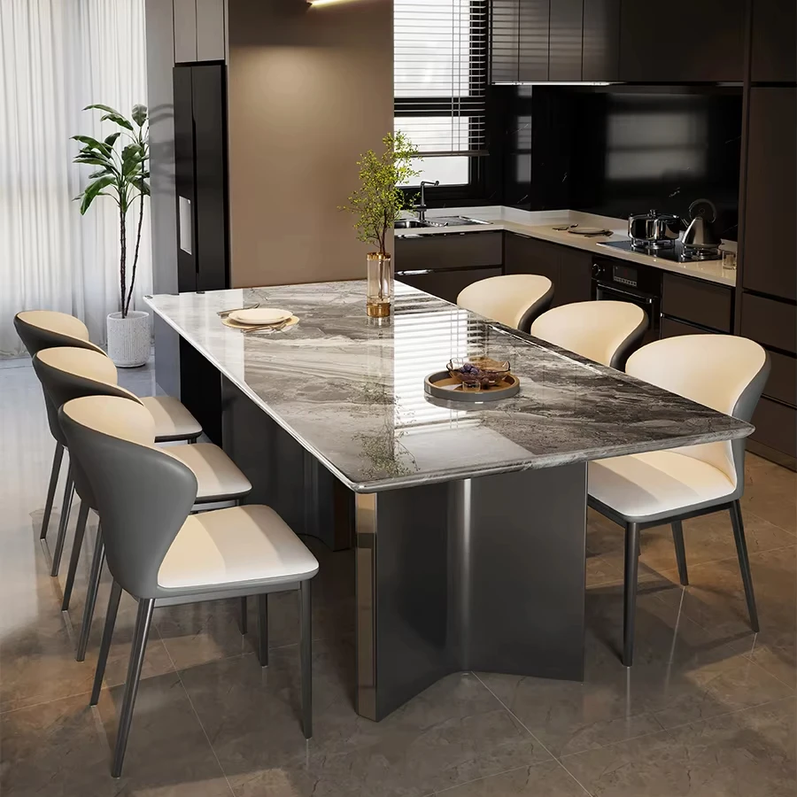 &c High-End Solid Wood Modern Rectangular Dining Table with Sintered Stone Top Super Lightweight for Apartment Use
&c High-End Solid Wood Modern Rectangular Dining Table with Sintered Stone Top Super Lightweight for Apartment Use
