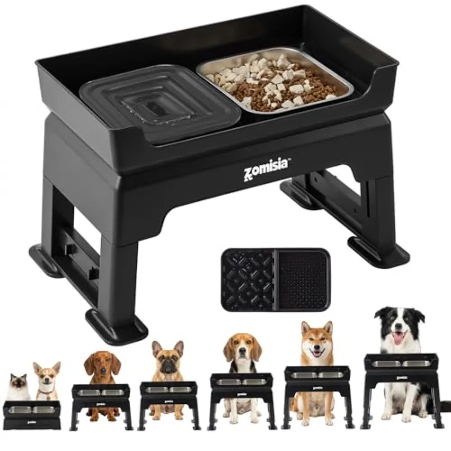 3-in-1 Raised Dog Bowl - 6 Height Adjustable Elevated Dog Bowls, Double Deck Design Mess Proof, Feeding Station with 2L No Spil
3-in-1 Raised Dog Bowl - 6 Height Adjustable Elevated Dog Bowls, Double Deck Design Mess Proof, Feeding Station with 2L No Spil