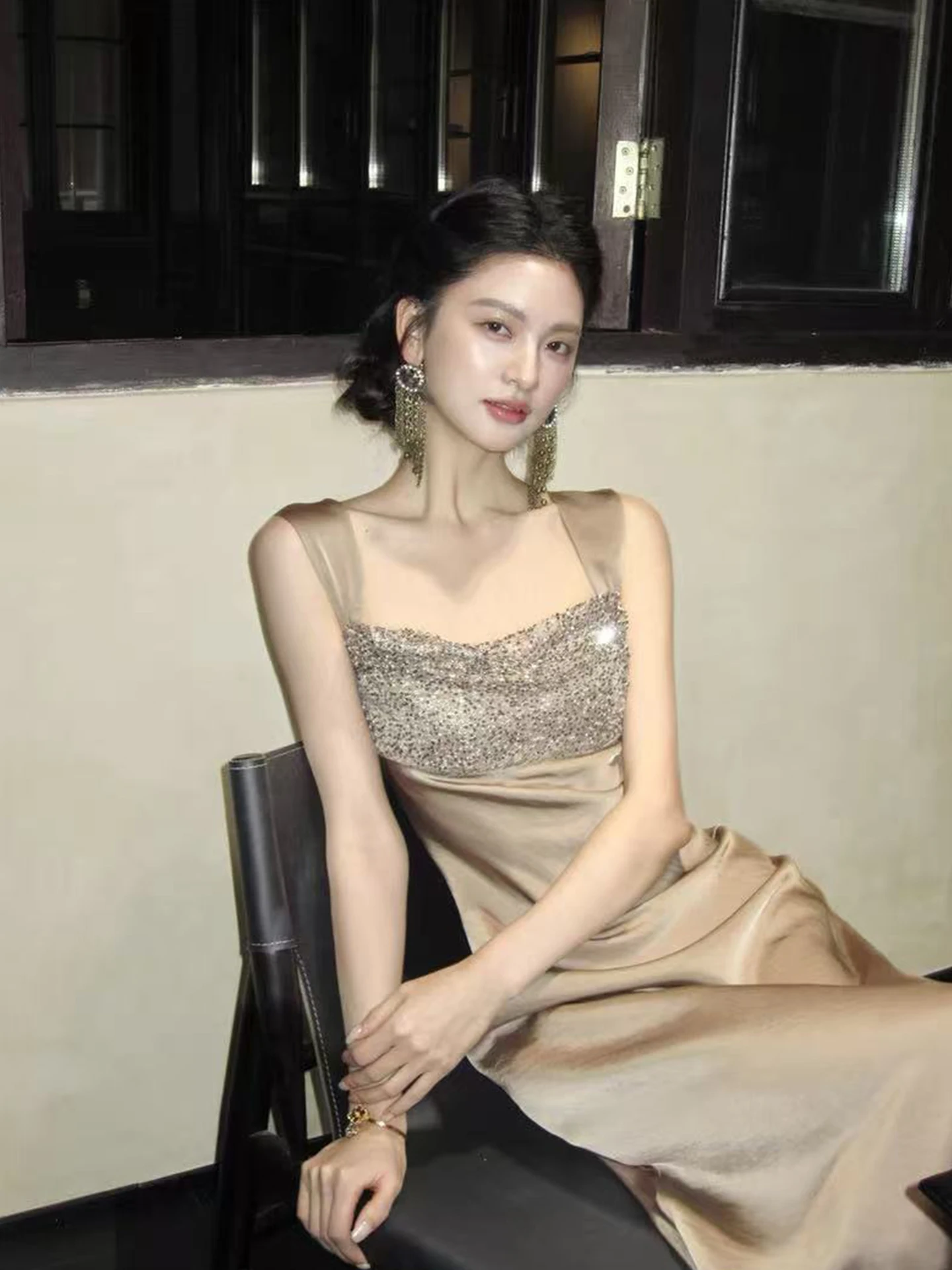 Silk Satin Strapless Gown Women's plus Size Fitted Fish Tail Dress High Waist Beaded Long Skirt Elegant Winter Dress
Silk Satin Strapless Gown Women's plus Size Fitted Fish Tail Dress High Waist Beaded Long Skirt Elegant Winter Dress