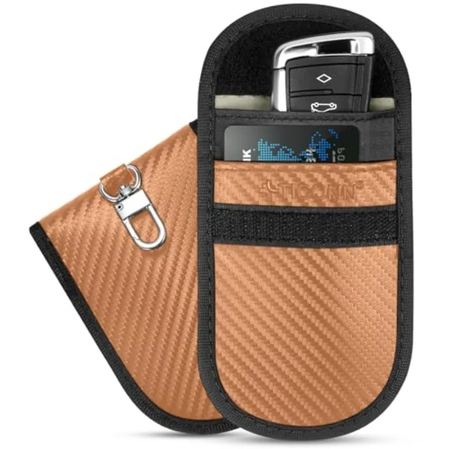 2PK Faraday Bags for Car Keys Fob, 3.5"X5.0" Faraday Cage Protector, Car RFID Signal Blocking, Anti-Theft Pouch Anti-Hacking Ca
2PK Faraday Bags for Car Keys Fob, 3.5"X5.0" Faraday Cage Protector, Car RFID Signal Blocking, Anti-Theft Pouch Anti-Hacking Ca