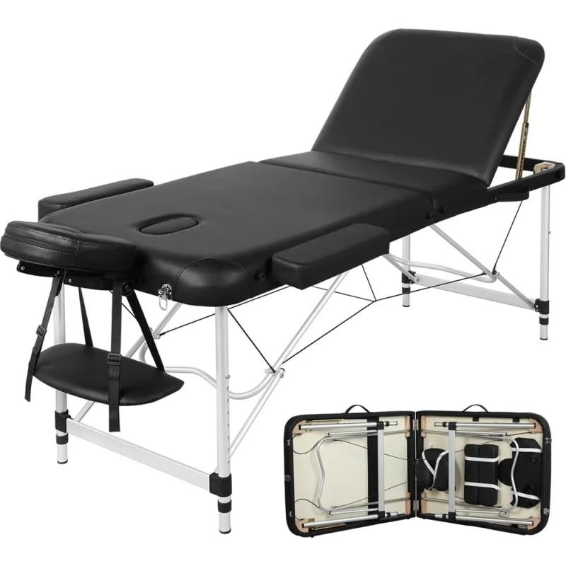 28'' Wide 3-Folding Aluminium Massage Table, Portable Adjustable Spa Lash Tattoo Bed, Heavy Duty Folding Beauty Bed
28'' Wide 3-Folding Aluminium Massage Table, Portable Adjustable Spa Lash Tattoo Bed, Heavy Duty Folding Beauty Bed