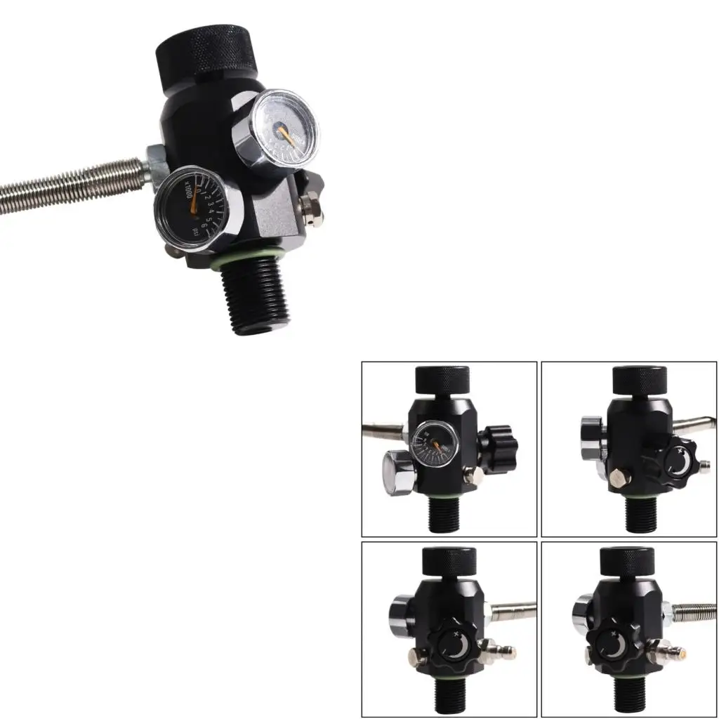 High Pressure Scubas Tanks Valves Adapter With Double Gauges And Metal Hose Filling Station for Diving Safety Enduring
High Pressure Scubas Tanks Valves Adapter With Double Gauges And Metal Hose Filling Station for Diving Safety Enduring