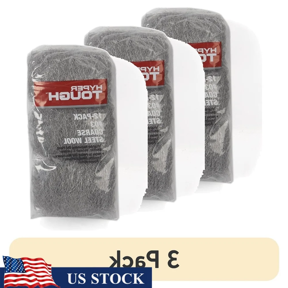 12 упаковок грубых стальных шерстяных подушечек для полировки, очистки и полировки поверхностей, гибкий материал, плотные помещения, универсальные бытовые задачи
12 упаковок грубых стальных шерстяных подушечек для полировки, очистки и полировки поверхностей, гибкий материал, плотные помещения, универсальные бытовые задачи