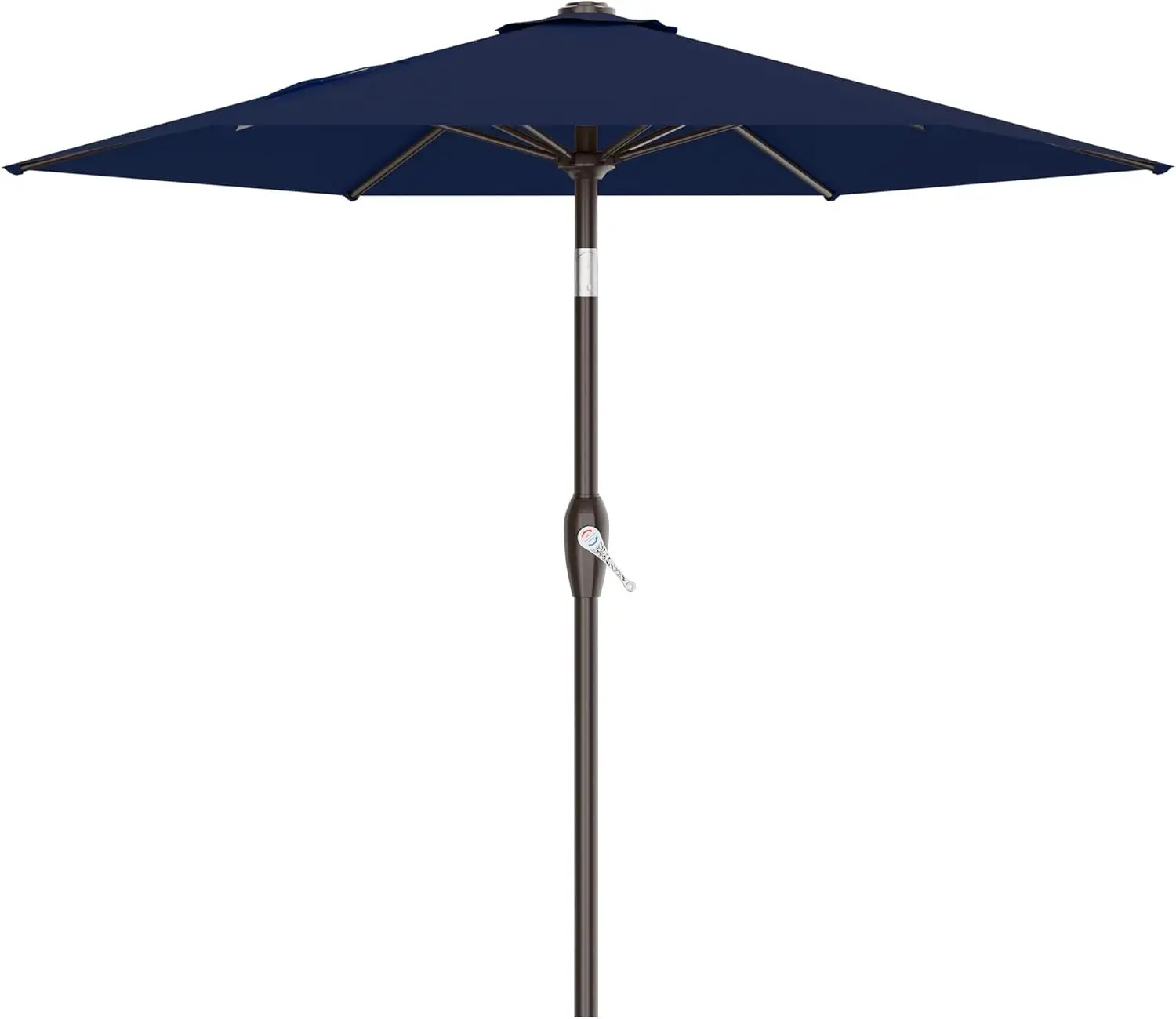 7.5FT Heavy-Duty Outdoor Umbrella with Tilt/Crank, 6 Sturdy Ribs for Garden, Deck, Backyard, Pool - Navy
7.5FT Heavy-Duty Outdoor Umbrella with Tilt/Crank, 6 Sturdy Ribs for Garden, Deck, Backyard, Pool - Navy