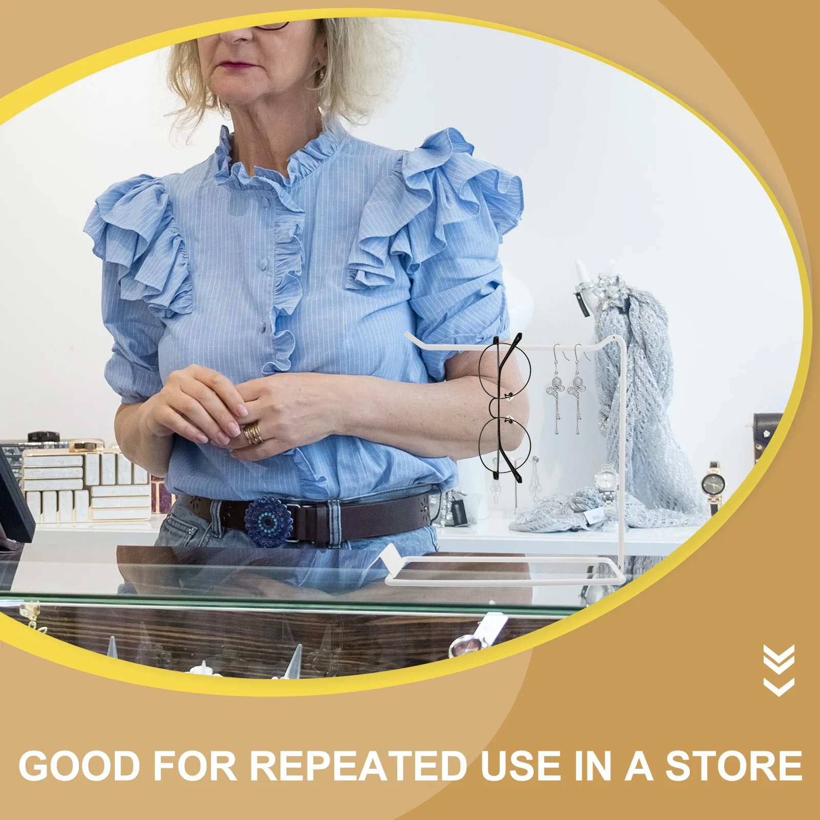 Jewelry Display Rack Compact Desktop Storage Stand For Bracelets Watches Bangles Scrunchies Metal Organizer Tabletop
Jewelry Display Rack Compact Desktop Storage Stand For Bracelets Watches Bangles Scrunchies Metal Organizer Tabletop