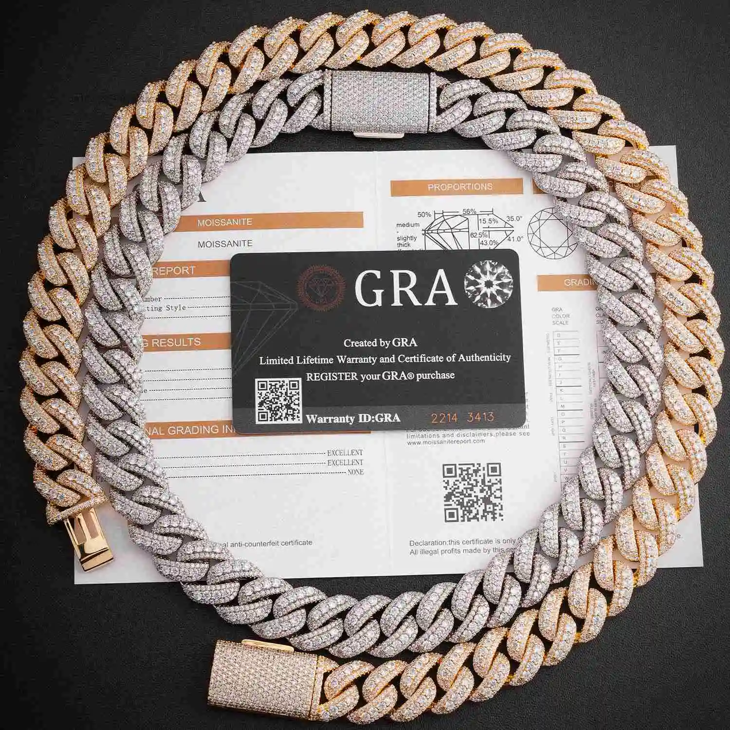 Мужская цепь из муассанита в стиле хип-хоп, сертификат GRA, кубинское плетение, инкрустированная, 15 мм, серебро 925 пробы
Мужская цепь из муассанита в стиле хип-хоп, сертификат GRA, кубинское плетение, инкрустированная, 15 мм, серебро 925 пробы