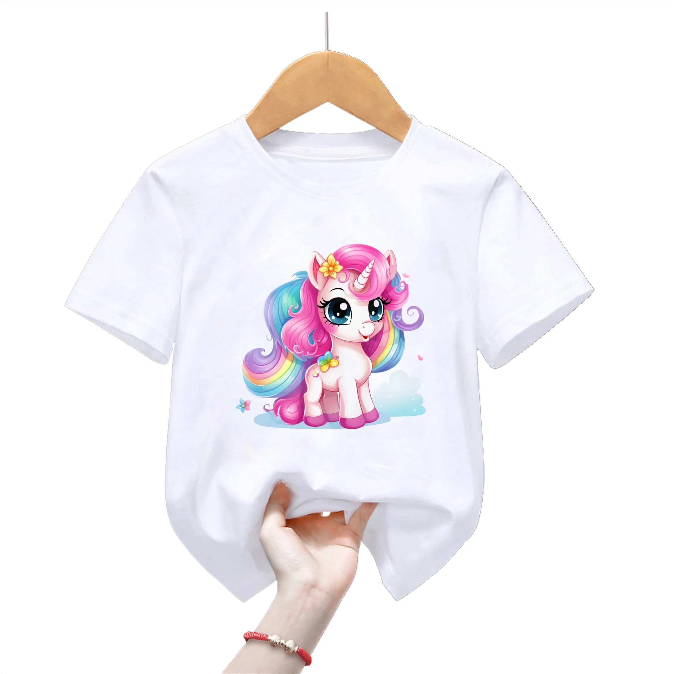 Kawaii красочная футболка с радужным единорогом, торт на день рождения для мальчиков и девочек, подарок на день рождения, футболка для малышей, детская одежда, топ с короткими рукавами
Kawaii красочная футболка с радужным единорогом, торт на день рождения для мальчиков и девочек, подарок на день рождения, футболка для малышей, детская одежда, топ с короткими рукавами