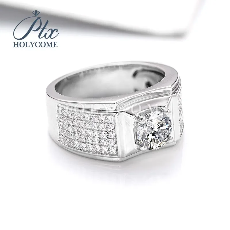925 Silver Sterling Ring 1 Carat Center Stone 6.5mm VVS1 D Color GRA Certificate Moissanite Ring For Men Top Quality Engagement
925 Silver Sterling Ring 1 Carat Center Stone 6.5mm VVS1 D Color GRA Certificate Moissanite Ring For Men Top Quality Engagement