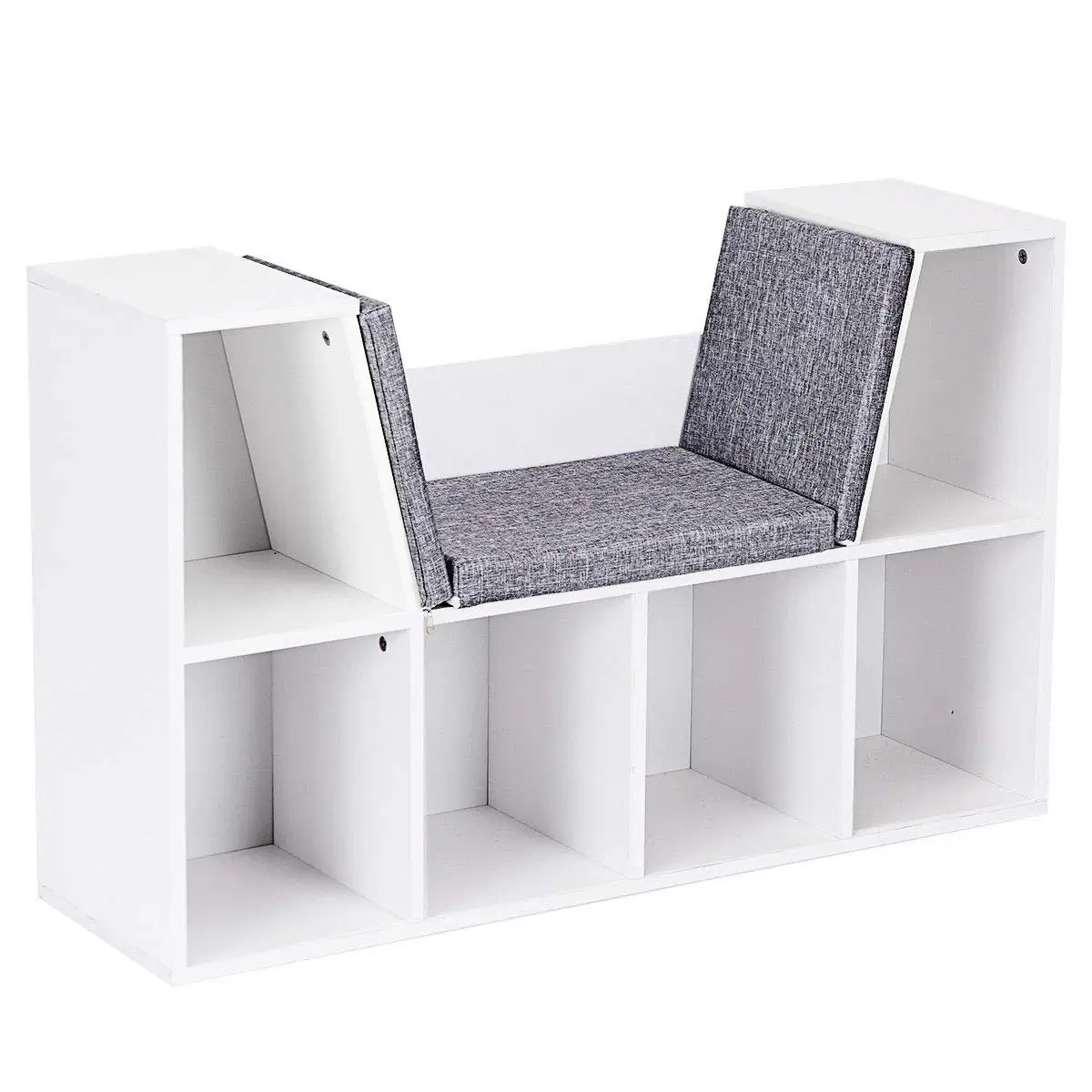 6-Cubby Kid Storage Bookcase Cushioned Reading Nook Versatile Bench Design Ample Storage Space, Customized
6-Cubby Kid Storage Bookcase Cushioned Reading Nook Versatile Bench Design Ample Storage Space, Customized