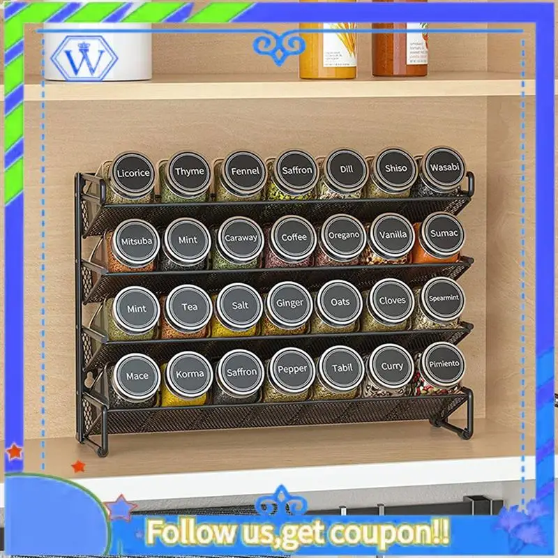 Easy To Use 4 Tier Spice Rack Organizer Space-Saving Metal Spice Jar Organizer Seasoning Organizer For Kitchen Cabinet Counterto
Easy To Use 4 Tier Spice Rack Organizer Space-Saving Metal Spice Jar Organizer Seasoning Organizer For Kitchen Cabinet Counterto