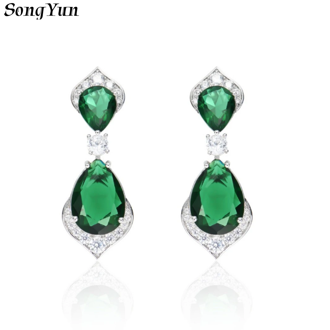 SY Luxury Jewelry Double Waterdrop Earrings Gold Plated Fashionable For Ladies Evening Gowns And Formal Attire Accessories
SY Luxury Jewelry Double Waterdrop Earrings Gold Plated Fashionable For Ladies Evening Gowns And Formal Attire Accessories
