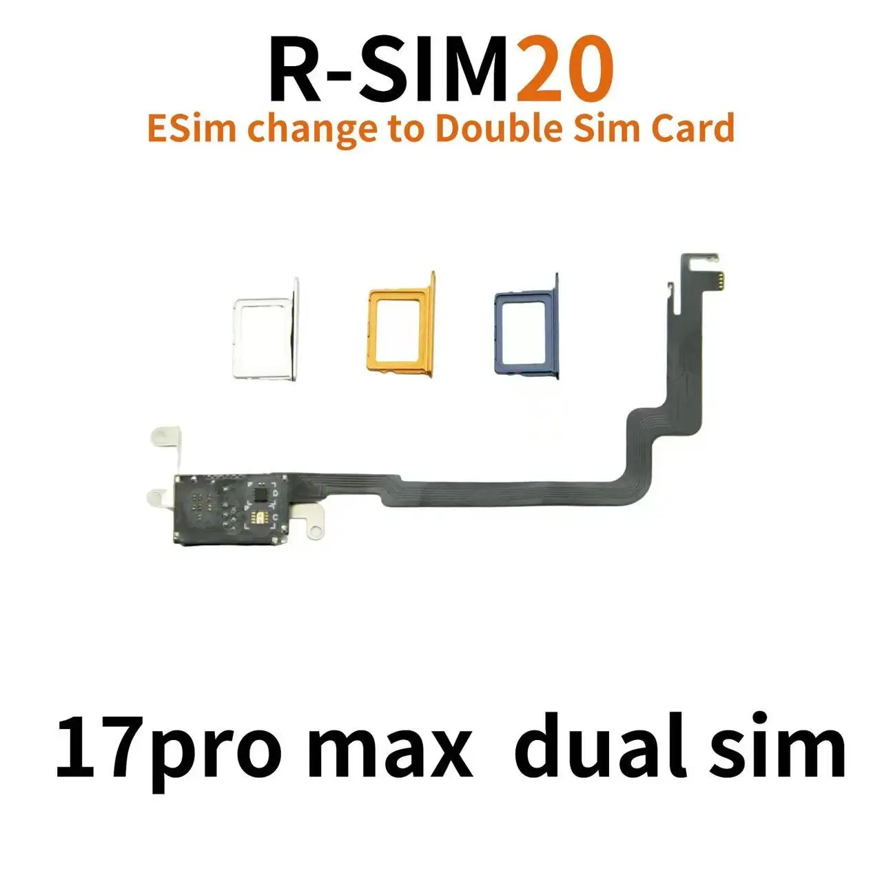 US ESim change to Double Sim Card MEP flex for iphone17promax built in DB IC /the DB IC chip is soldered
US ESim change to Double Sim Card MEP flex for iphone17promax built in DB IC /the DB IC chip is soldered
