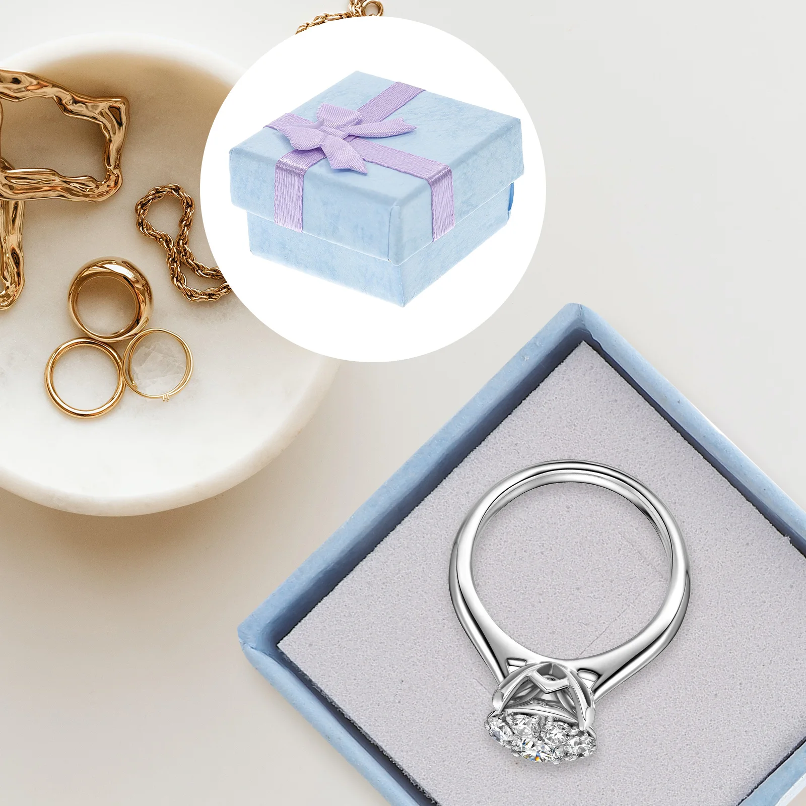 24pcs Jewelry Box for Rings Earrings Necklace Storage ganizer Purple Color Square Shape Gift Packaging Home Decor
24pcs Jewelry Box for Rings Earrings Necklace Storage ganizer Purple Color Square Shape Gift Packaging Home Decor