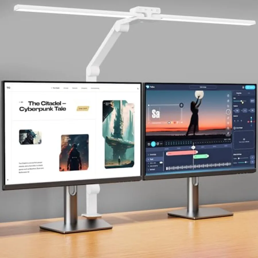 Desk LampDouble Head Desk Lamp with Clamp 24W Led Desk Lights for Home Office Ultra Bright Architect Table Lamp 4 Brightness 4
Desk LampDouble Head Desk Lamp with Clamp 24W Led Desk Lights for Home Office Ultra Bright Architect Table Lamp 4 Brightness 4