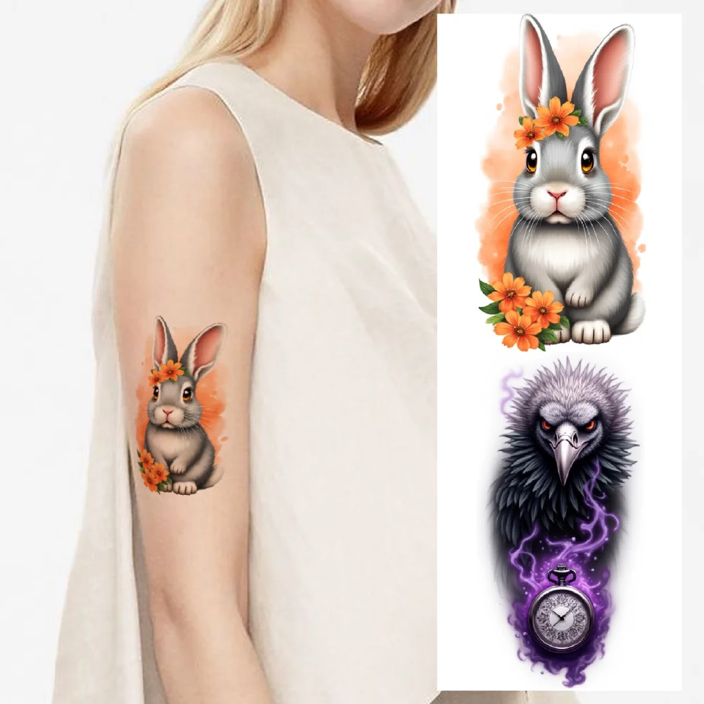 9pcs Temporary Tattoo Colorful Realism Raven With Hourglass Dragon Phoenix For Shoulders Men Adults
9pcs Temporary Tattoo Colorful Realism Raven With Hourglass Dragon Phoenix For Shoulders Men Adults