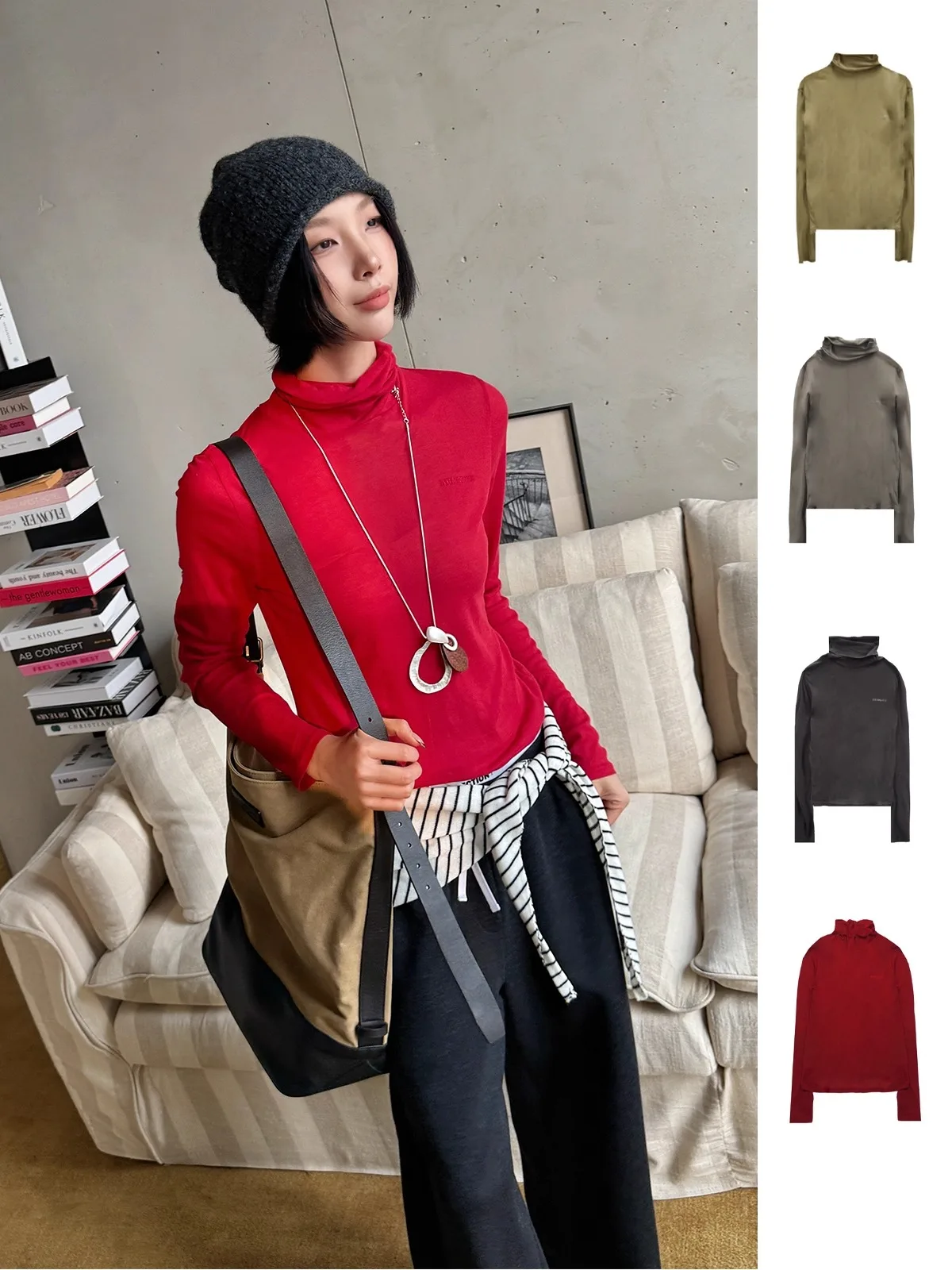 Футболка с высоким воротом 2xxgeneic DEARSOCUTE Buy Hand Store, повседневная, приталенная, с длинным рукавом, из хлопка, классический узор
Футболка с высоким воротом 2xxgeneic DEARSOCUTE Buy Hand Store, повседневная, приталенная, с длинным рукавом, из хлопка, классический узор