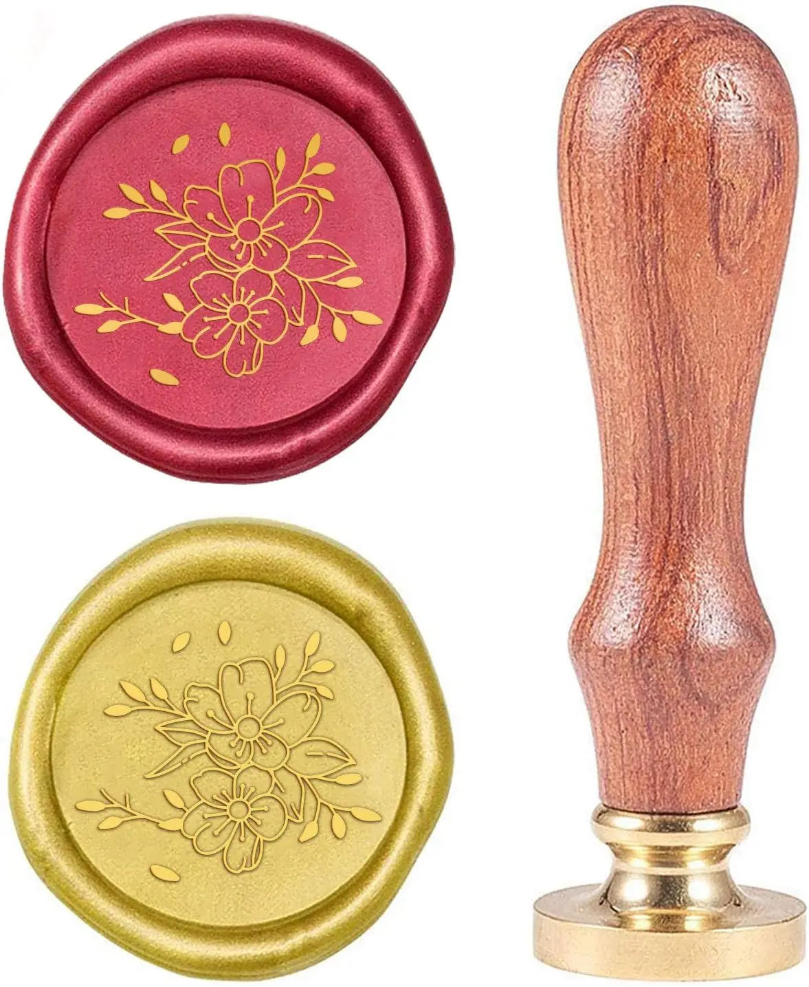 1PC 25mm Wax Seal Stamp Cherry Blossom 25mm Sealing Wax Stamp Flower Retro Wood Stamp Wax Seal Removable Brass Head Handle
1PC 25mm Wax Seal Stamp Cherry Blossom 25mm Sealing Wax Stamp Flower Retro Wood Stamp Wax Seal Removable Brass Head Handle