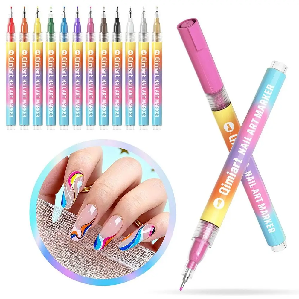 New 12 Colors Nail Art Pens Set Waterproof Quick Drying Drawing Painting Liner Pen DIY Graffiti Pens Nail Art Tool
New 12 Colors Nail Art Pens Set Waterproof Quick Drying Drawing Painting Liner Pen DIY Graffiti Pens Nail Art Tool