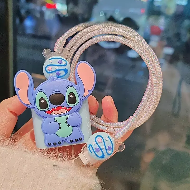 cartoon Stitch design silicone charger charging cable protector with charging cable organizer, suitable for home and outdoor use
cartoon Stitch design silicone charger charging cable protector with charging cable organizer, suitable for home and outdoor use
