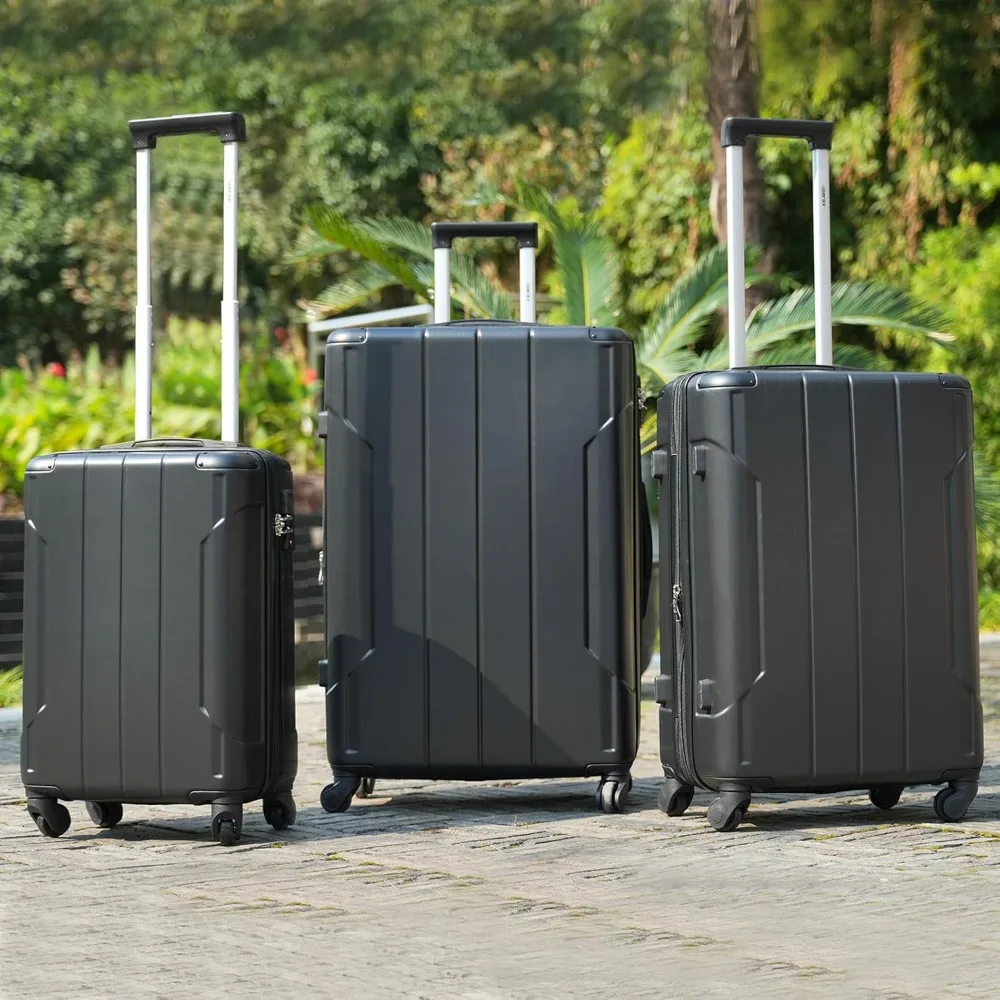Luggage Sets 3-Piece Hardshell with Spinner Wheels Lightweight Suitcase with Corner Guards (20/24/28)
Luggage Sets 3-Piece Hardshell with Spinner Wheels Lightweight Suitcase with Corner Guards (20/24/28)