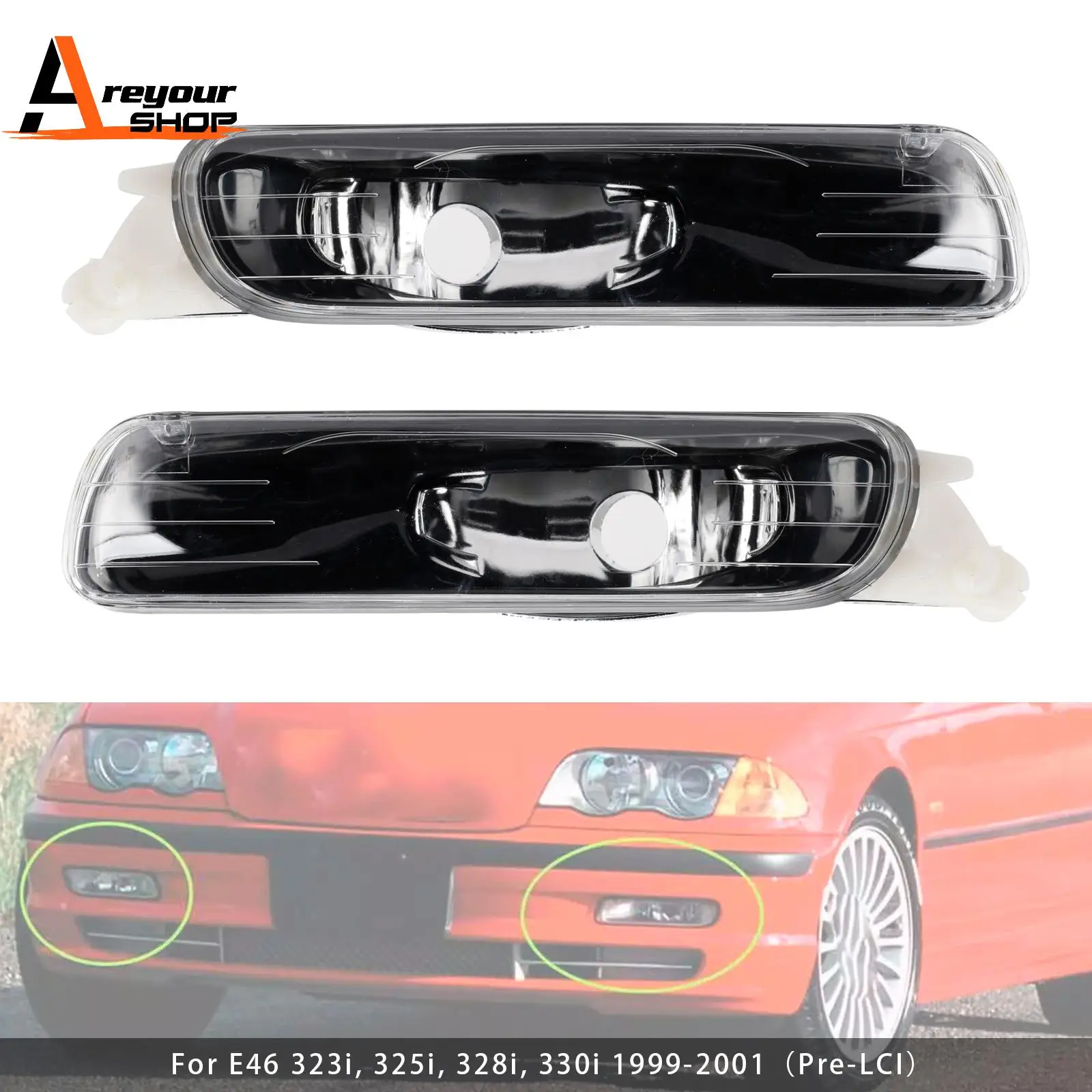 Пара противотуманных фар переднего бампера без жаров для E46 323i 325i 1998-2001 гг. (Pre-LCI)
Пара противотуманных фар переднего бампера без жаров для E46 323i 325i 1998-2001 гг. (Pre-LCI)