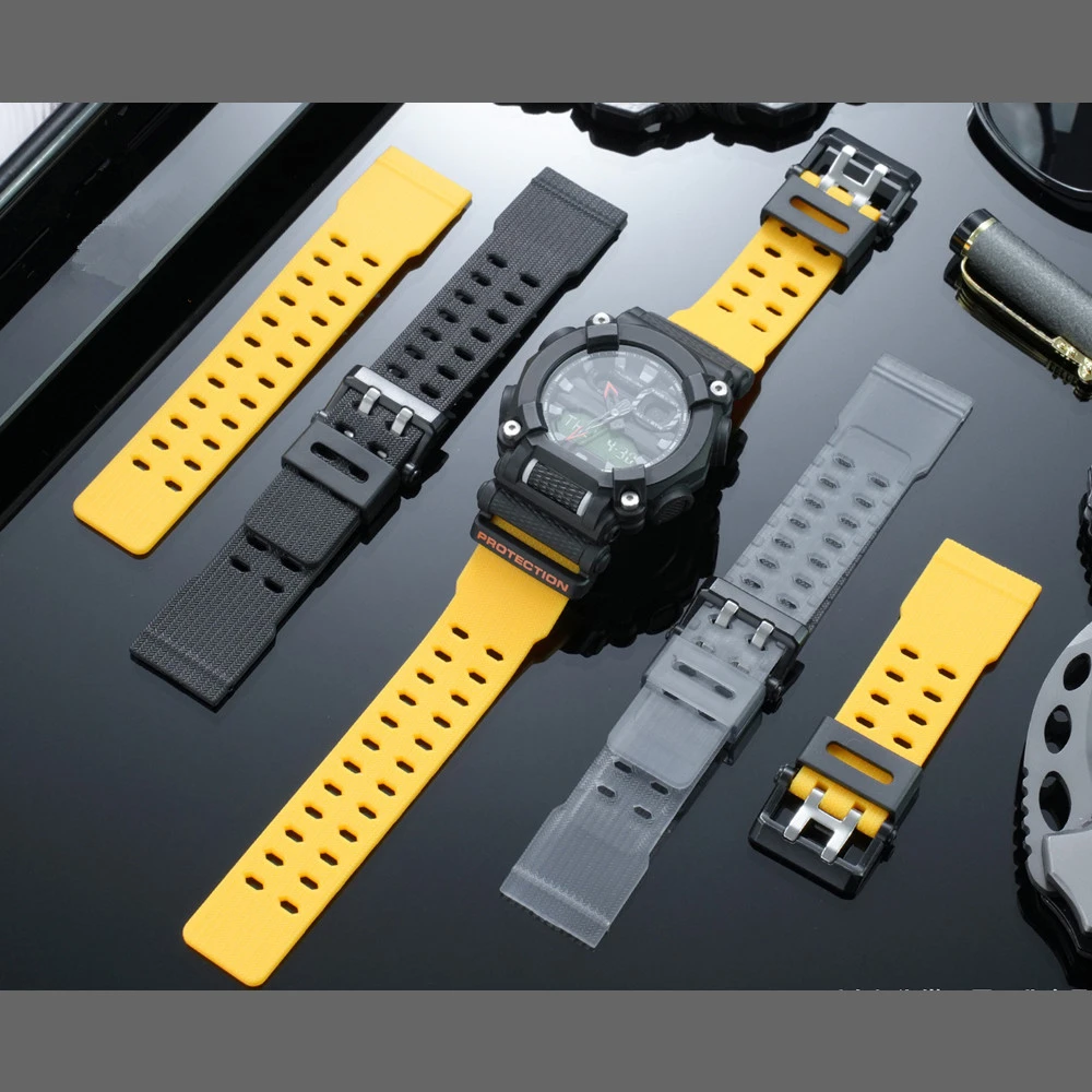 Resin watch strap for GA-900 GA-900HC silicone watch men's band accessories Comes with a pin tool
Resin watch strap for GA-900 GA-900HC silicone watch men's band accessories Comes with a pin tool