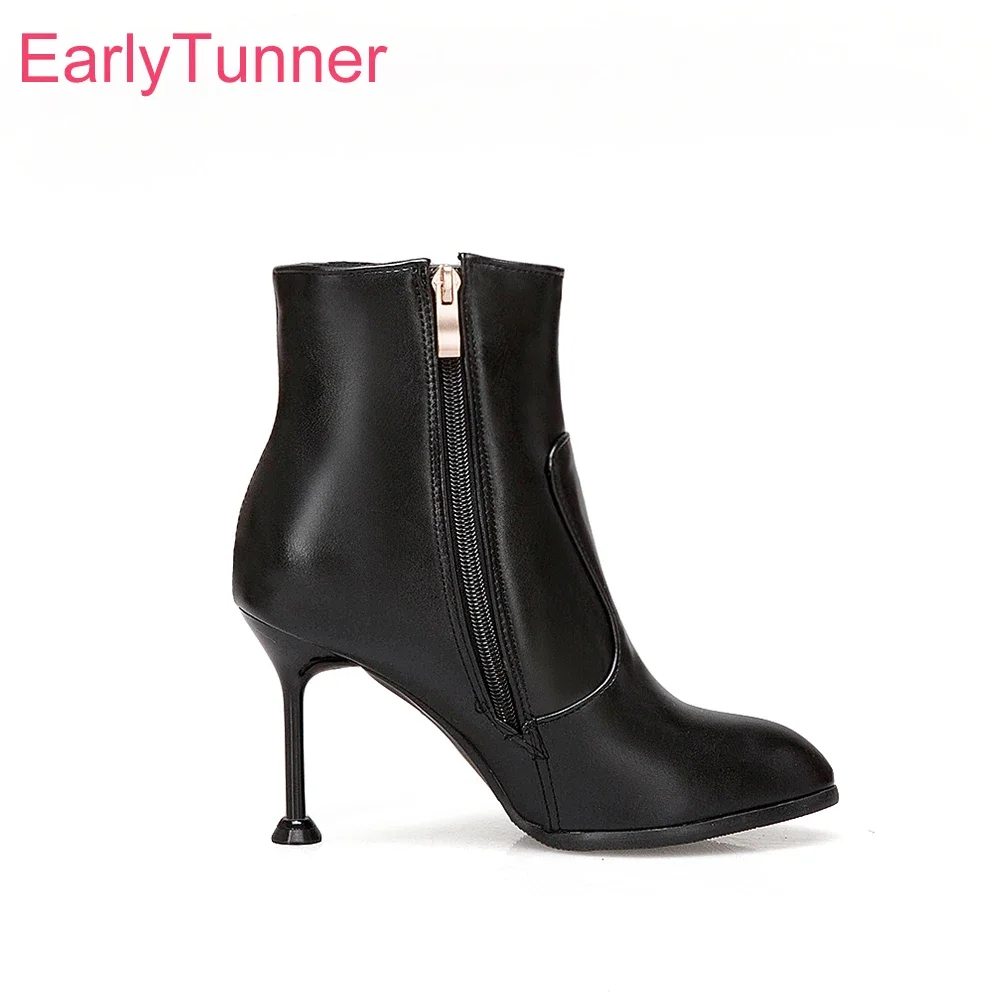 Новые зимние элегантные черно-белые женские ботильоны, пикантные женские туфли на высоком каблуке-шпильке, маленькие большие размеры 12, 31, 43 48 50
Новые зимние элегантные черно-белые женские ботильоны, пикантные женские туфли на высоком каблуке-шпильке, маленькие большие размеры 12, 31, 43 48 50