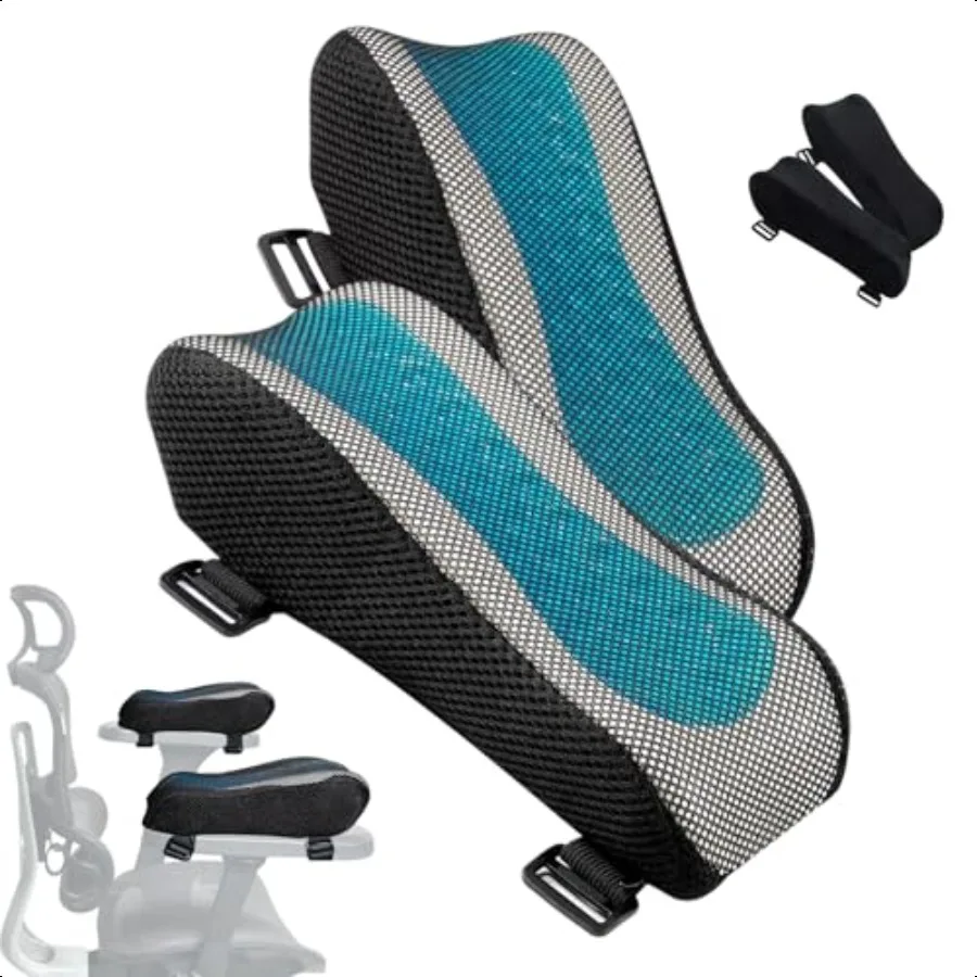 Premium Office Chair Armrest Pads Set of 2 Memory Foam Sponge with Mesh and Velour Covers Elbow Cushion for Desk and Gaming Cha
Premium Office Chair Armrest Pads Set of 2 Memory Foam Sponge with Mesh and Velour Covers Elbow Cushion for Desk and Gaming Cha