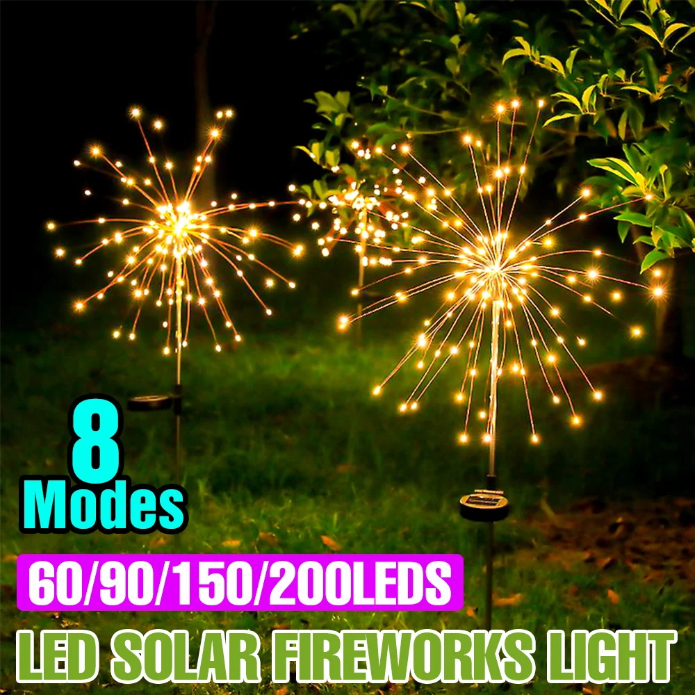 LED Solar Outdoor Lights Garden Decorations Firework Lamp Firefly Fairy Dandelion Lawn Lamps IP65 Waterproof Landscape Lighting
LED Solar Outdoor Lights Garden Decorations Firework Lamp Firefly Fairy Dandelion Lawn Lamps IP65 Waterproof Landscape Lighting