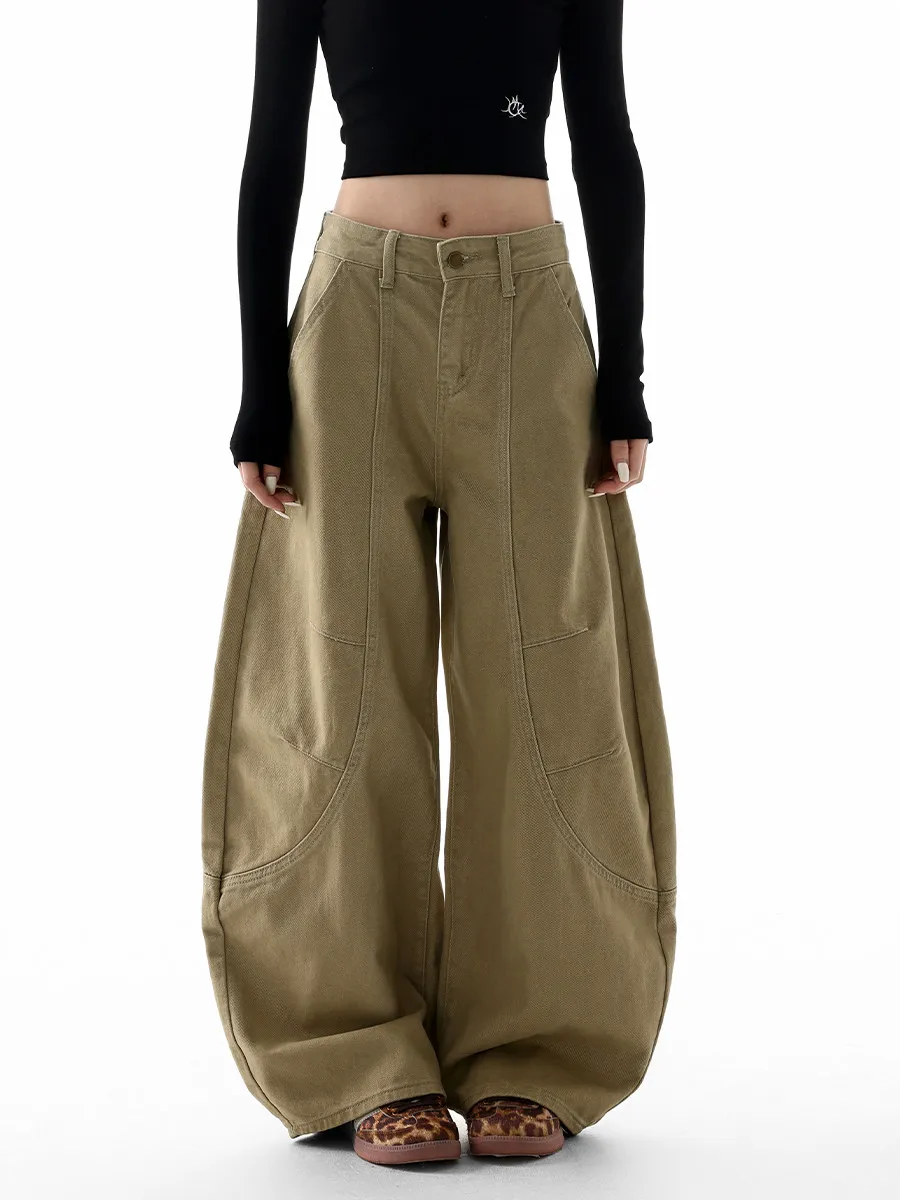 American Retro Khaki Deconstructed Casual Pants Men's Women's Cleanfit Design Wide Leg Couple Workwear Trendy Straight Leg Jeans
American Retro Khaki Deconstructed Casual Pants Men's Women's Cleanfit Design Wide Leg Couple Workwear Trendy Straight Leg Jeans
