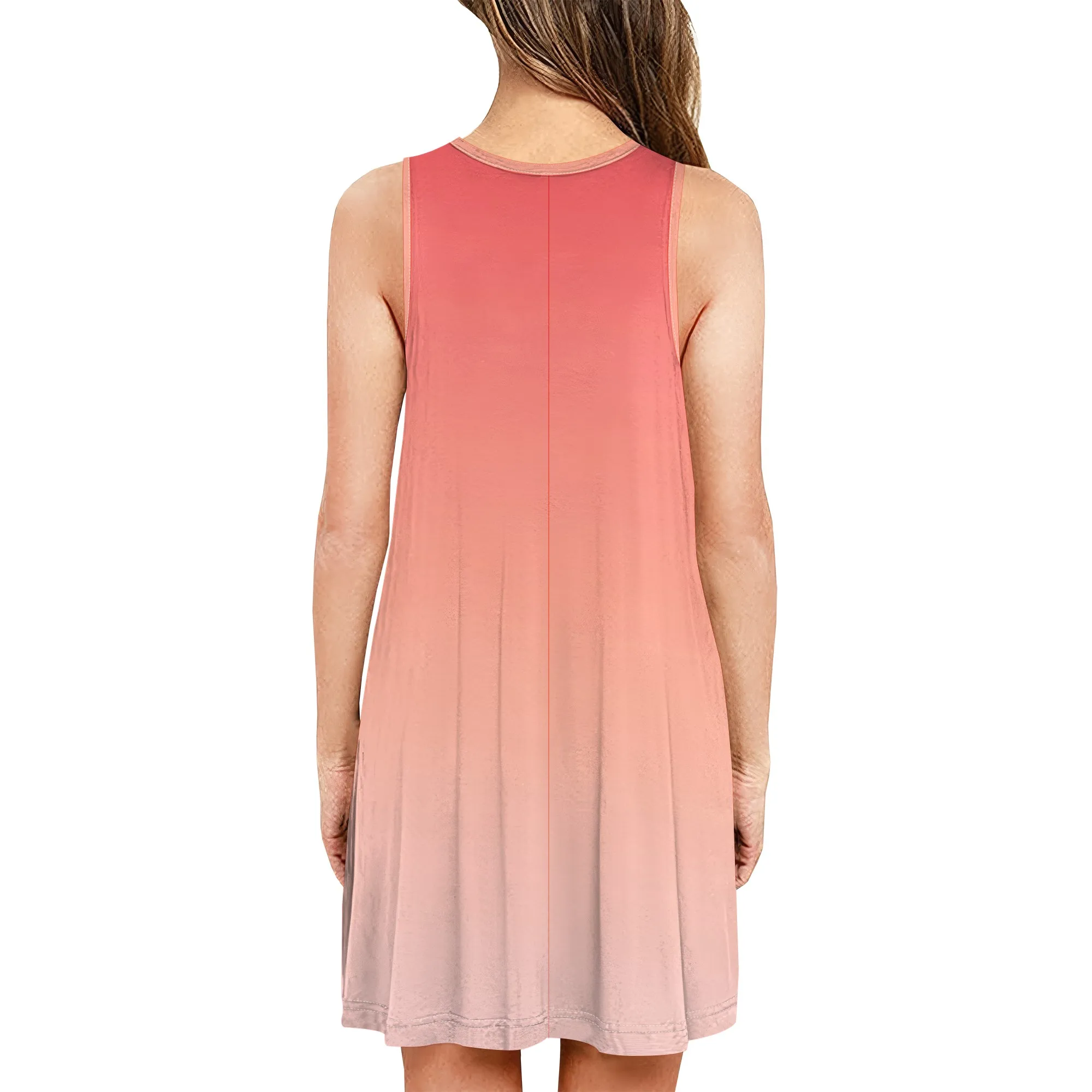 Women's Summer T-Shirt Midi Dress Sleeveless Beach Solid Color Dresses Tunic Swing Casual Loose Sundress with Pockets
Women's Summer T-Shirt Midi Dress Sleeveless Beach Solid Color Dresses Tunic Swing Casual Loose Sundress with Pockets