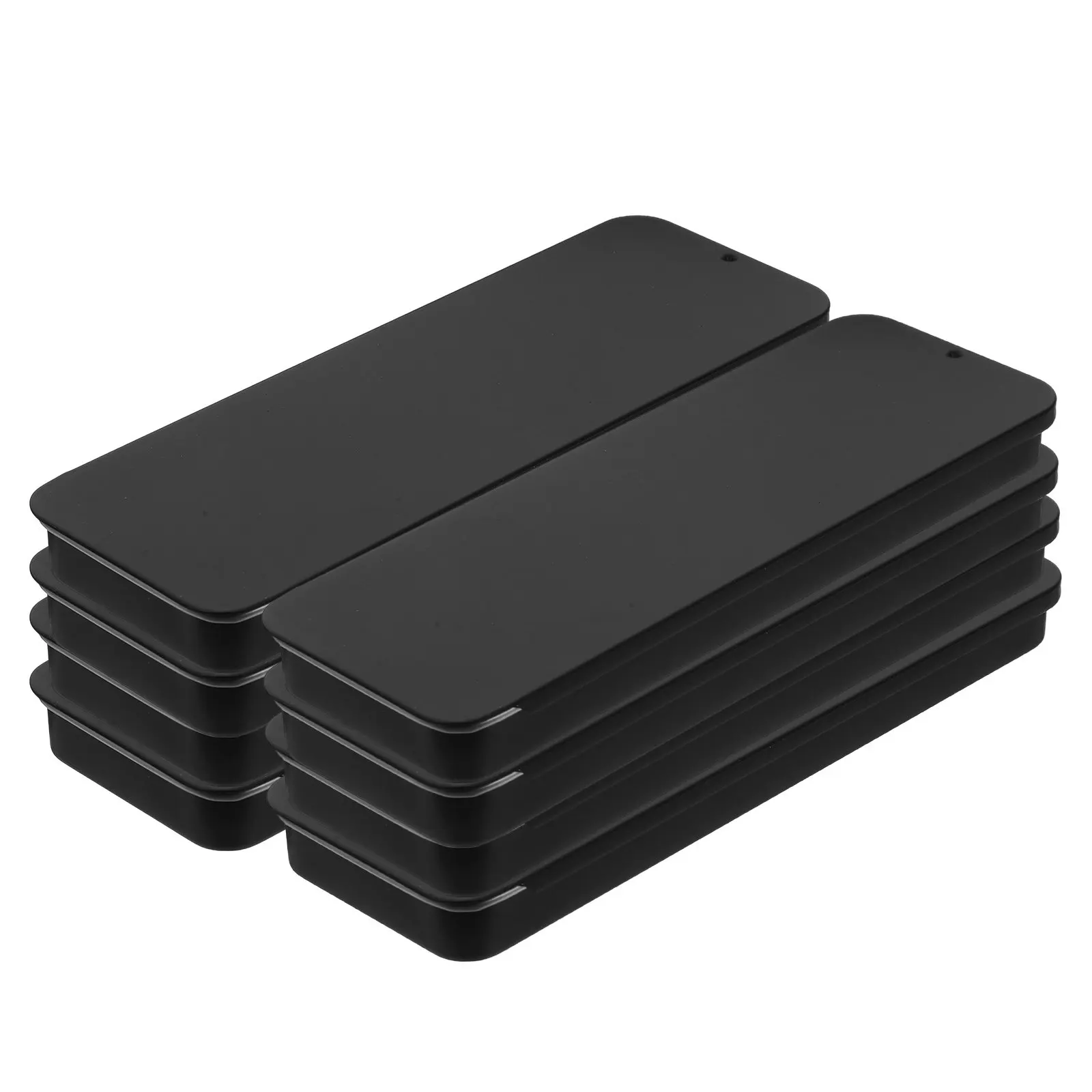 8Pcs Sliding Lid Metal Tin Box Black Rectangular Portable Storage Container for Lip Balm Jewelry USB Cables Craft Items Travel
8Pcs Sliding Lid Metal Tin Box Black Rectangular Portable Storage Container for Lip Balm Jewelry USB Cables Craft Items Travel
