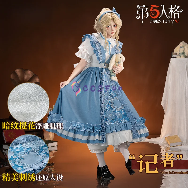 Костюм для косплея Identity VAlice Derose, платье Лолиты, платье принцессы для Хэллоуина, Рождества, ролевых игр, женский COSFun
Костюм для косплея Identity VAlice Derose, платье Лолиты, платье принцессы для Хэллоуина, Рождества, ролевых игр, женский COSFun