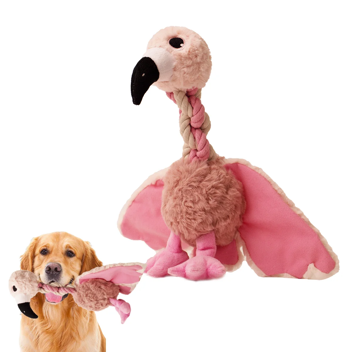 Plush Dog Toys for Big and Medium Breeds Dogs Squeaky Dog Toy with Durable Rope Chew Resistance Soft Fabric with Crinkle Paper
Plush Dog Toys for Big and Medium Breeds Dogs Squeaky Dog Toy with Durable Rope Chew Resistance Soft Fabric with Crinkle Paper