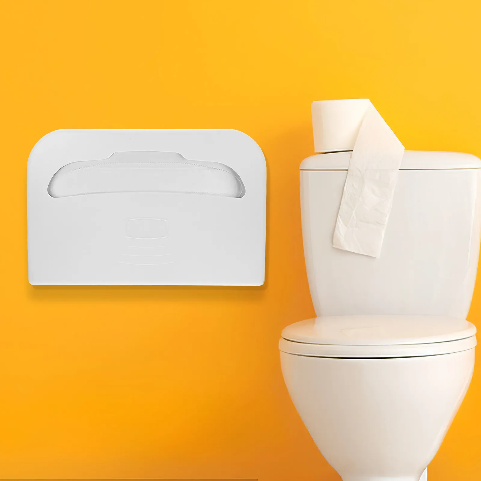 Plastic Toilet Seat Cover Dispenser Wall Mounted Sturdy Bathroom Organizer for Commercial Hotel Use Toilet Seat Cover Holder
Plastic Toilet Seat Cover Dispenser Wall Mounted Sturdy Bathroom Organizer for Commercial Hotel Use Toilet Seat Cover Holder