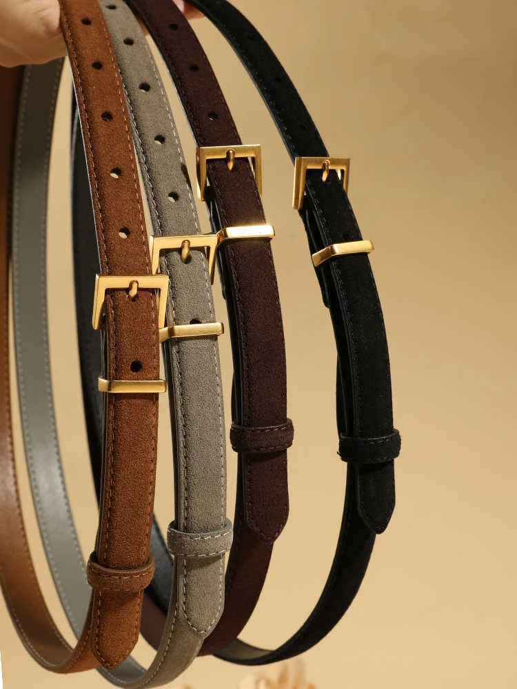 Suede Leather Belt with Fine Waistband Premium Quality Women Belts for Jeans and Skirts 2026 New Arrival Versatile Fashion Belt
Suede Leather Belt with Fine Waistband Premium Quality Women Belts for Jeans and Skirts 2026 New Arrival Versatile Fashion Belt
