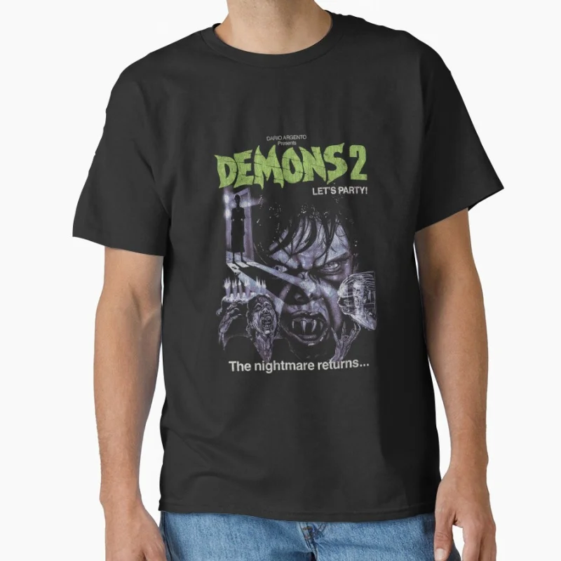 Demons-2 ario Argento Italian Horror suspiria movie retro scary film T-shirt for fans large size Tops S-6XL mens clothing
Demons-2 ario Argento Italian Horror suspiria movie retro scary film T-shirt for fans large size Tops S-6XL mens clothing