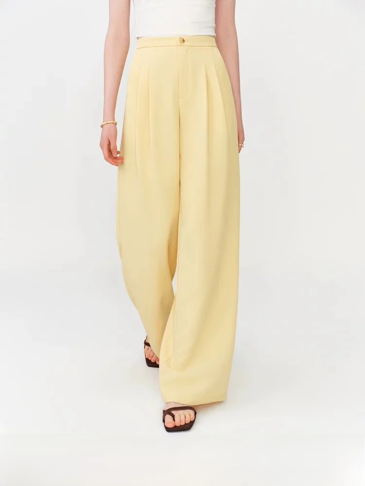 High Waist Straight Leg Casual Pants Drapey Elastic Versatile Commute Style Slimming Summer New Arrival Ladies Polyester Fiber
High Waist Straight Leg Casual Pants Drapey Elastic Versatile Commute Style Slimming Summer New Arrival Ladies Polyester Fiber