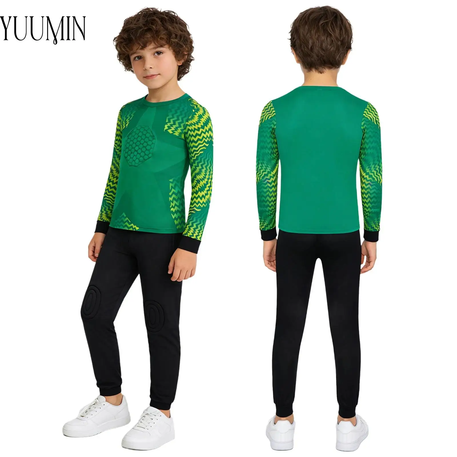 Boys Quick-Drying Football Goalkeeper Outfit Kids Gym Outdoor Sports Sets Tracksuit Teen Long Sleeve Padded Goalie Top+Pants Set
Boys Quick-Drying Football Goalkeeper Outfit Kids Gym Outdoor Sports Sets Tracksuit Teen Long Sleeve Padded Goalie Top+Pants Set