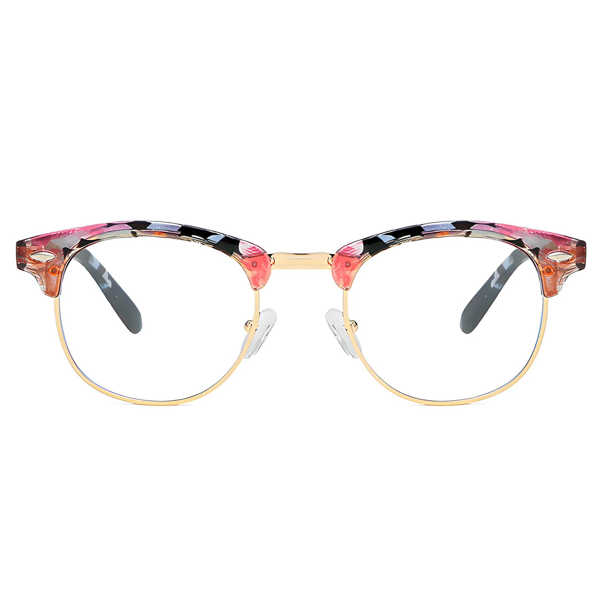Retro Half frame Floral Print Frame Prescription Glasses Optical Lenses With Recipe Computer Goggles Neutral Glasses Forvision
Retro Half frame Floral Print Frame Prescription Glasses Optical Lenses With Recipe Computer Goggles Neutral Glasses Forvision