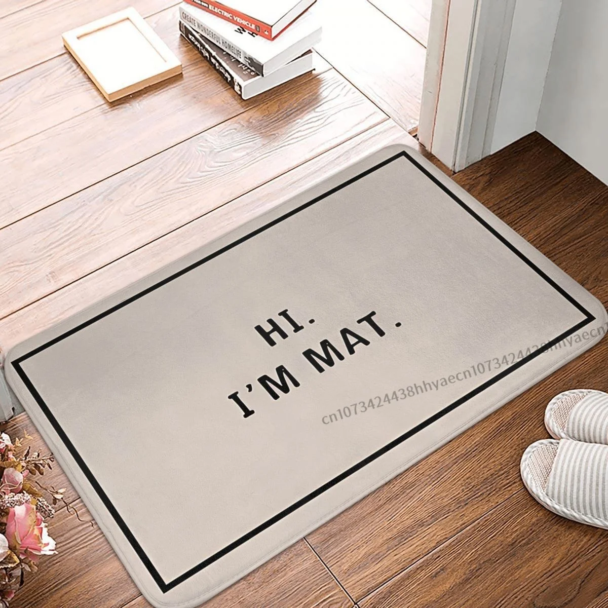Non-slip Doormat Kitchen Mat Hi I'm Mat Hallway Carpet Entrance Door Rug Indoor Decor
Non-slip Doormat Kitchen Mat Hi I'm Mat Hallway Carpet Entrance Door Rug Indoor Decor