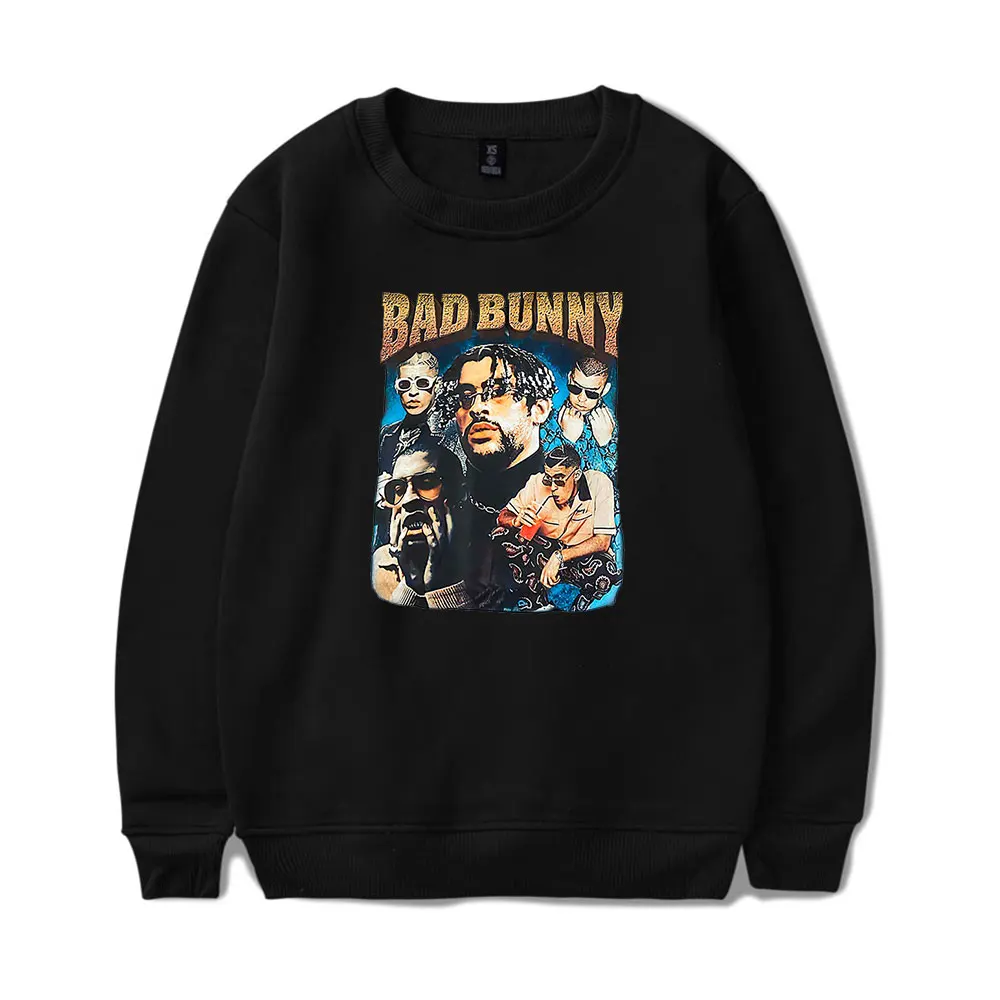 New Bad Bunny classic vintage print Crewneck Merch New Sweatshirt Men Women Print Pullover Unisex Harajuku Casual Sweatshirt
New Bad Bunny classic vintage print Crewneck Merch New Sweatshirt Men Women Print Pullover Unisex Harajuku Casual Sweatshirt
