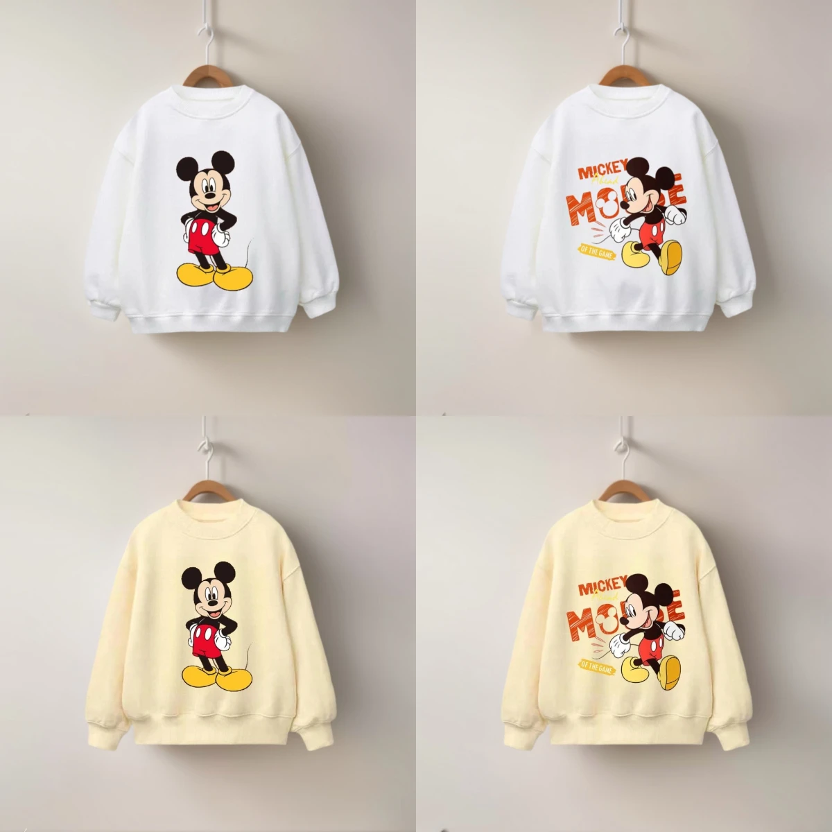 Popular Toddler Mickey Hoodies White Cream Yellow Classic Children Mickey Designs Baby Garments Little Boys Girls Sporty Apparel
Popular Toddler Mickey Hoodies White Cream Yellow Classic Children Mickey Designs Baby Garments Little Boys Girls Sporty Apparel