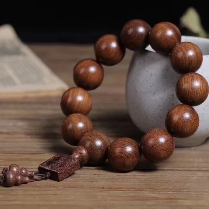 Golden Sandalwood Wooden Prayer Beads Bracelets Men's Bracelet India Pterocarpus Santalinus Silkwood Huanghua Pear Ebony
Golden Sandalwood Wooden Prayer Beads Bracelets Men's Bracelet India Pterocarpus Santalinus Silkwood Huanghua Pear Ebony