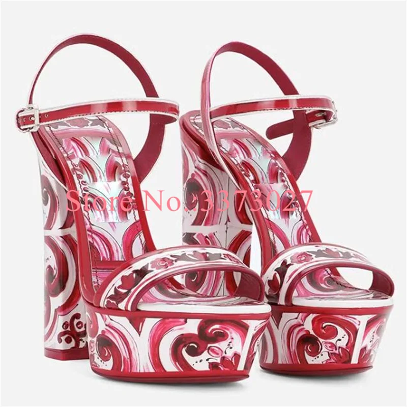 New Design Printed Flower Platform Lady Sandals Fashion Chunky Heel Woman Beach Sandals Sexy Female Banquet Shoes Dropship
New Design Printed Flower Platform Lady Sandals Fashion Chunky Heel Woman Beach Sandals Sexy Female Banquet Shoes Dropship