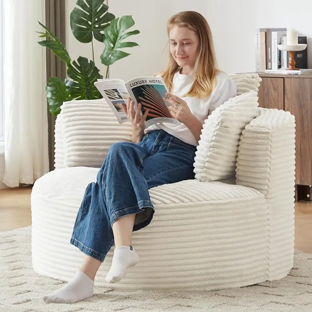 49" Luxury Accent Chair – Ultra-Soft Oversized Round Reading Chair, Boneless Deep Seat Design for Living Room
49" Luxury Accent Chair – Ultra-Soft Oversized Round Reading Chair, Boneless Deep Seat Design for Living Room