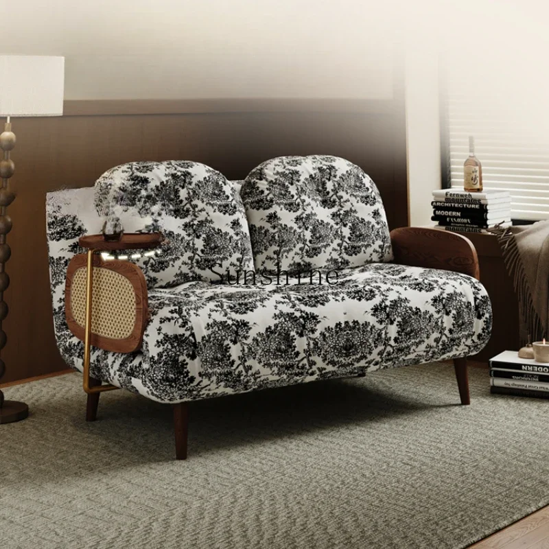 New Chinese solid wood sofa bed folding retro style multi-functional balcony
New Chinese solid wood sofa bed folding retro style multi-functional balcony