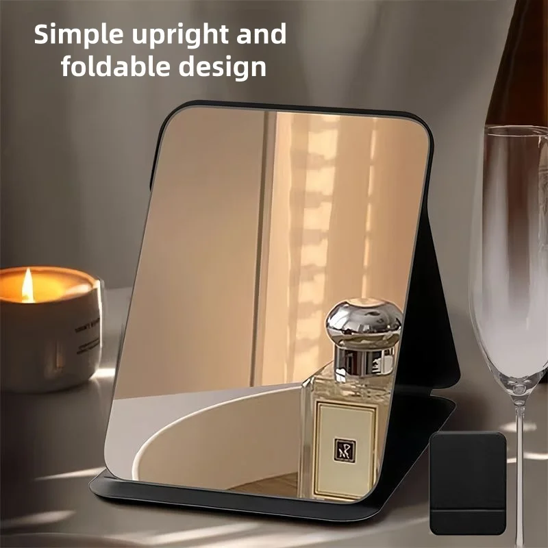 Desktop Makeup Mirror Solid Color PU Leather Simple Portable Handheld Black Mirror Foldable Student Compact Cute Pocket Mirror
Desktop Makeup Mirror Solid Color PU Leather Simple Portable Handheld Black Mirror Foldable Student Compact Cute Pocket Mirror